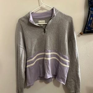 AEO cropped half zip